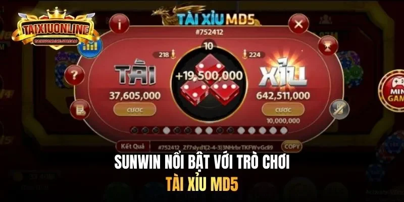 Sân chơi với phiên bản tài xỉu MD5 nổi bật